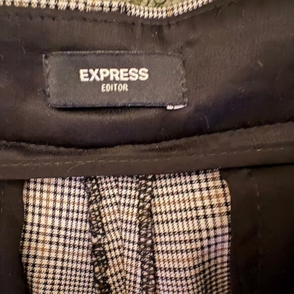 Express Plaid Editor Pants, Sz 10 - Picture 4 of 6